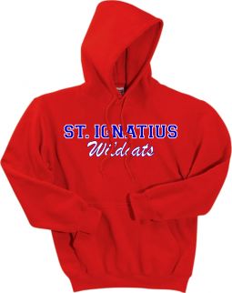Gildan Unisex DryBlend Pullover Hooded Sweatshirt, Red